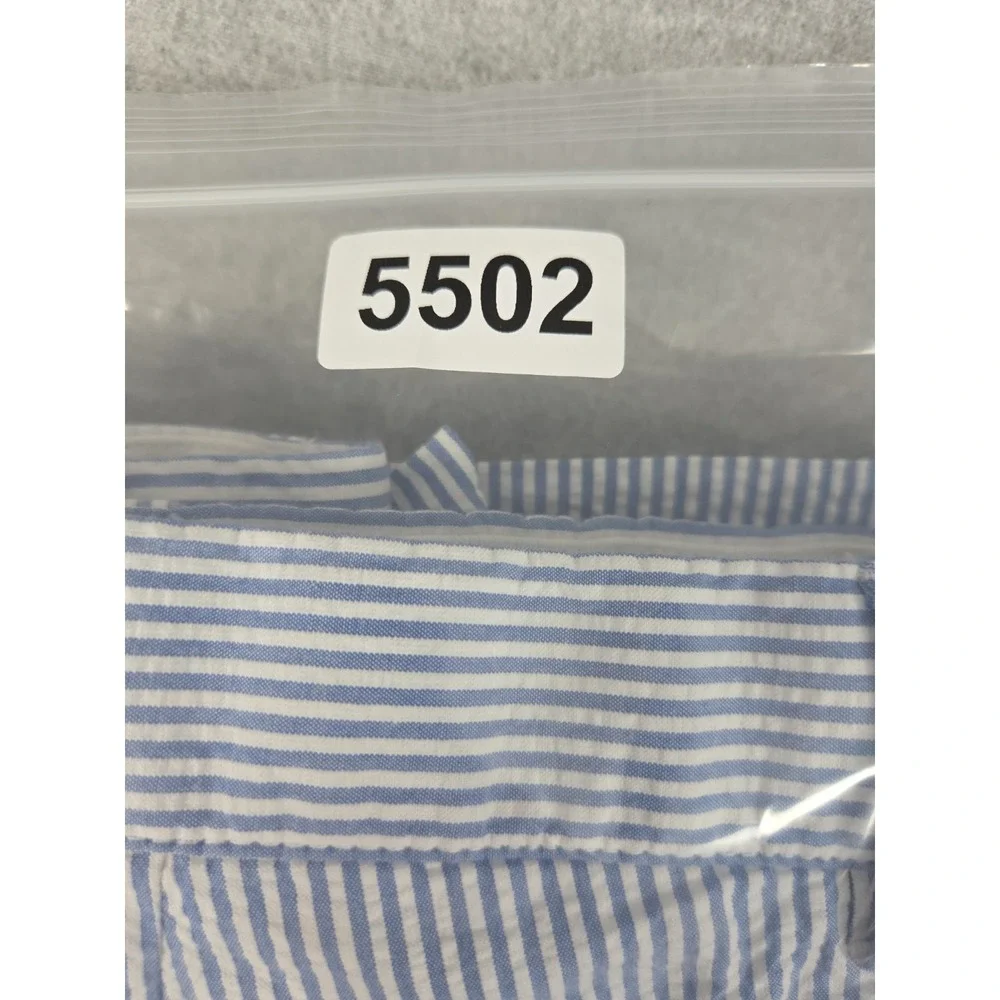 Polo Ralph Lauren Shorts 40 Blue White Seersucker Golf Classic Old Money Preppy‎